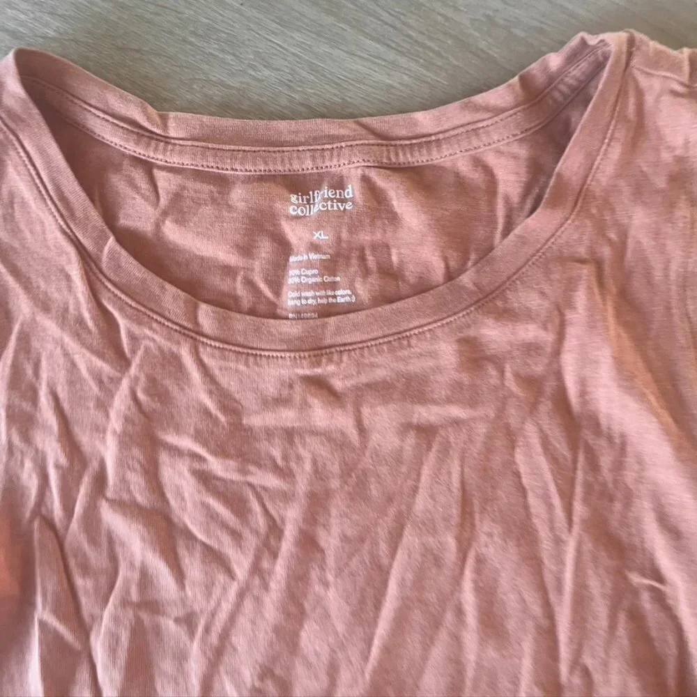 Girlfriend Collective Cupro High Neck Tank top rust orange XL - Picture 5 of 7